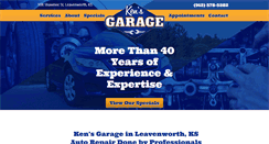 Desktop Screenshot of kensgarage1.com